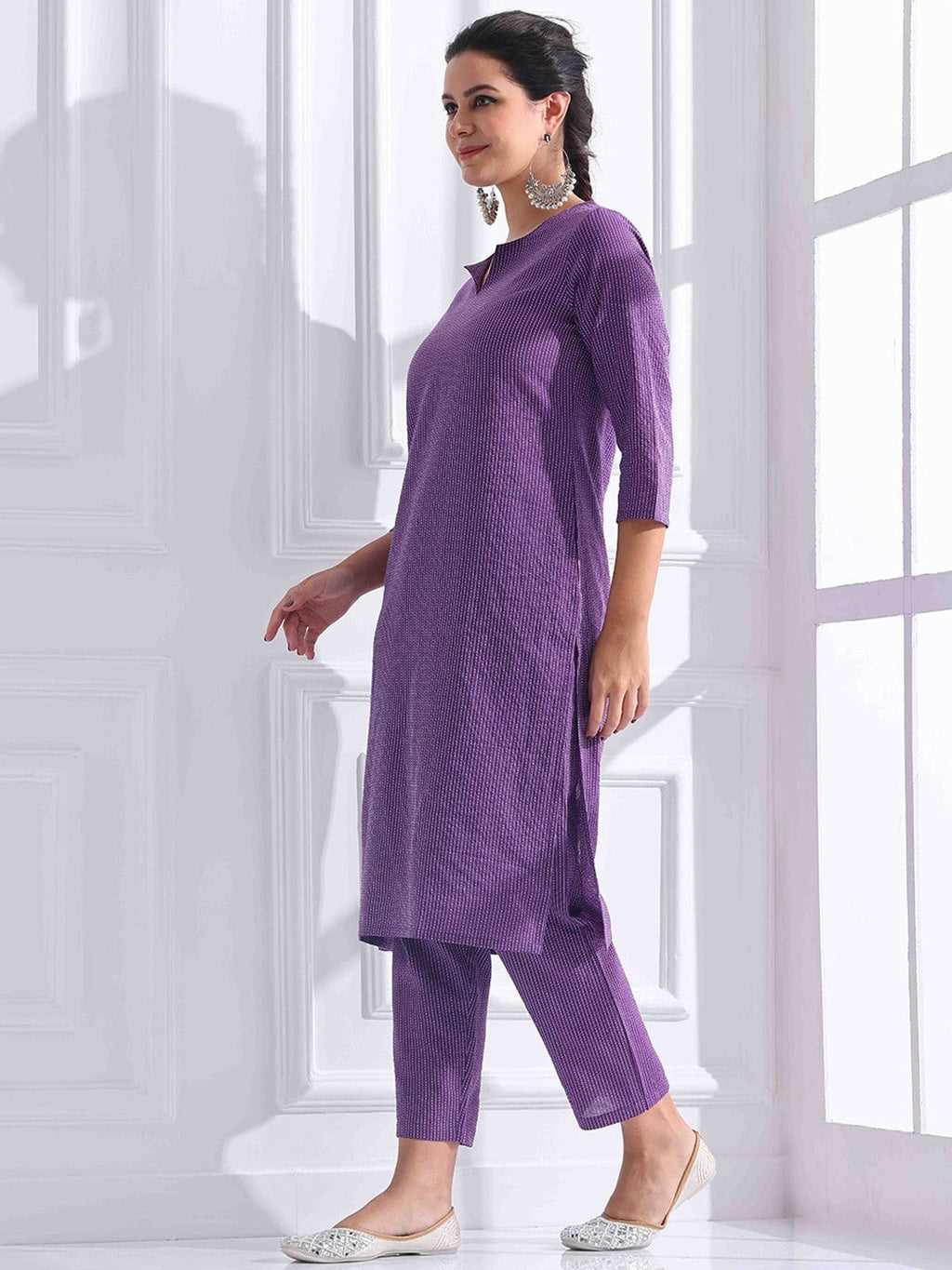 Cotton Kurta And Pant Set