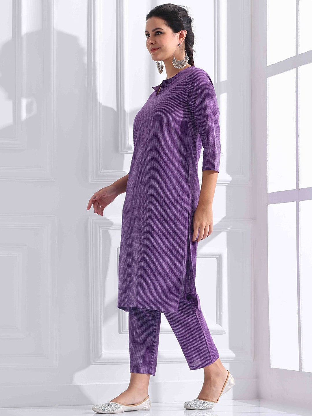 Cotton Kurta And Pant Set