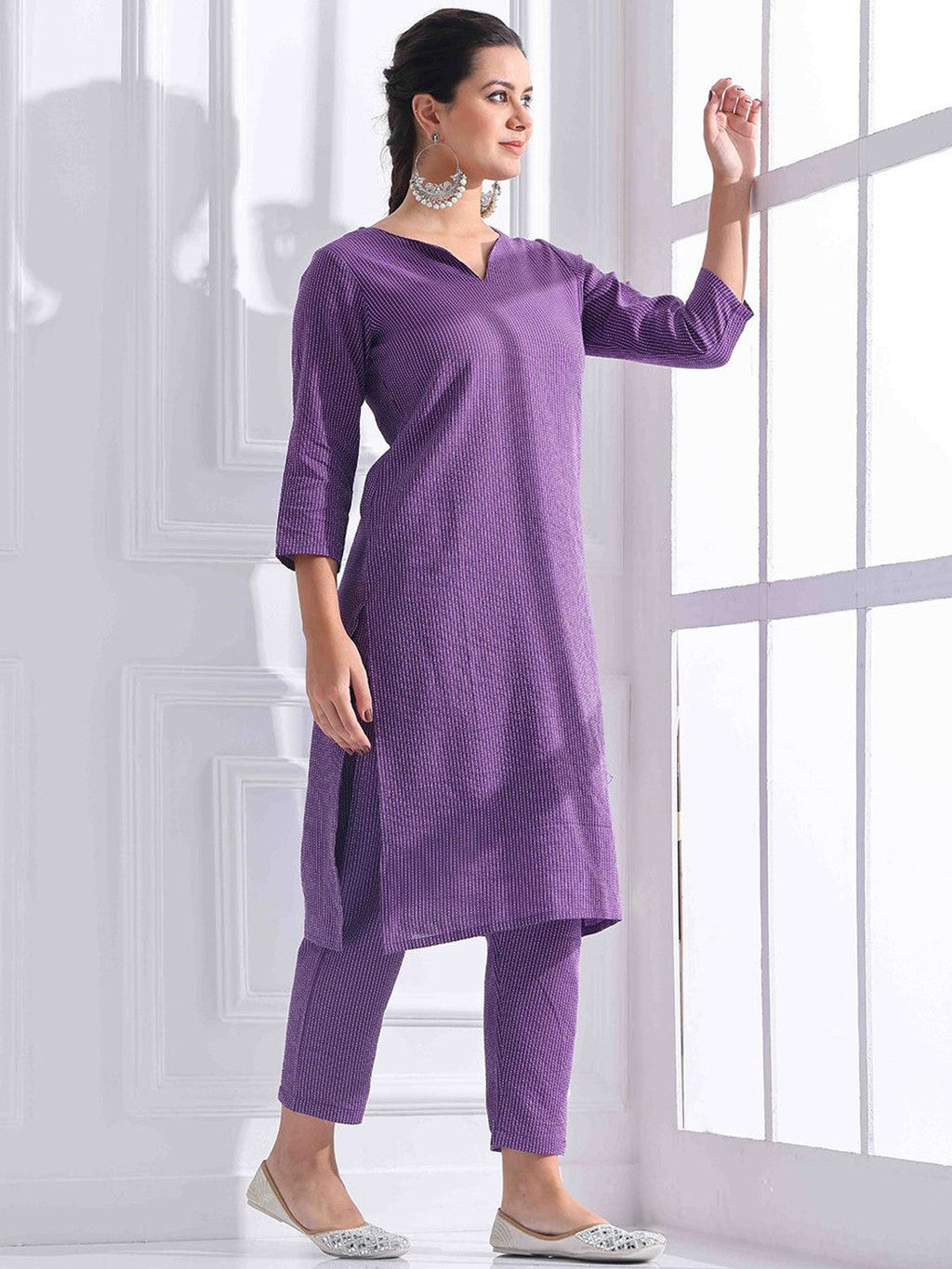 Cotton Kurta And Pant Set