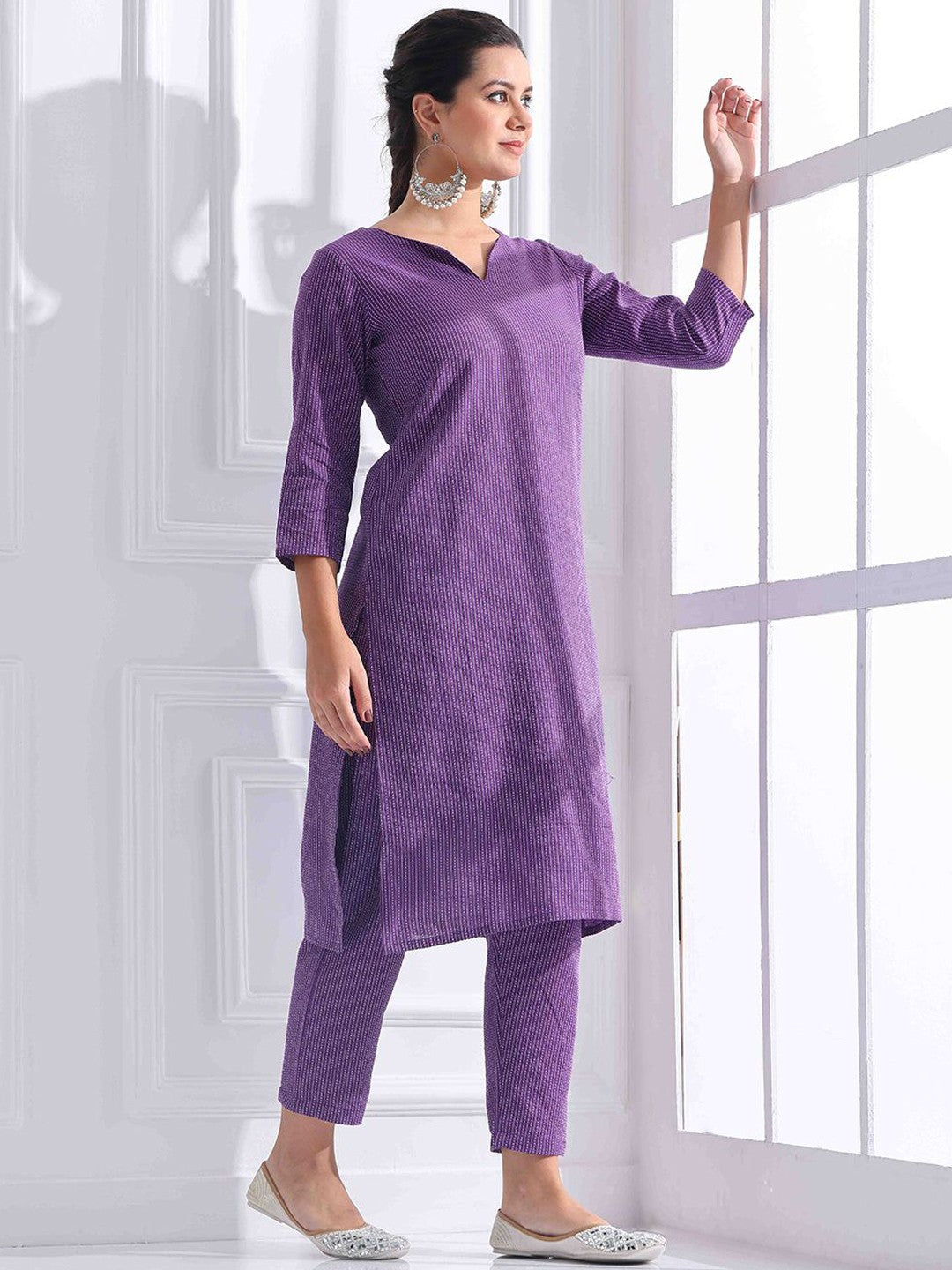 Cotton Kurta And Pant Set