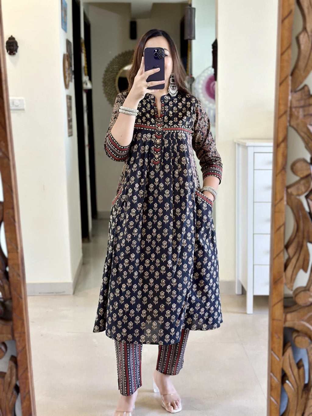 Blue Pure Cotton Kurta And Pant With Dupatta