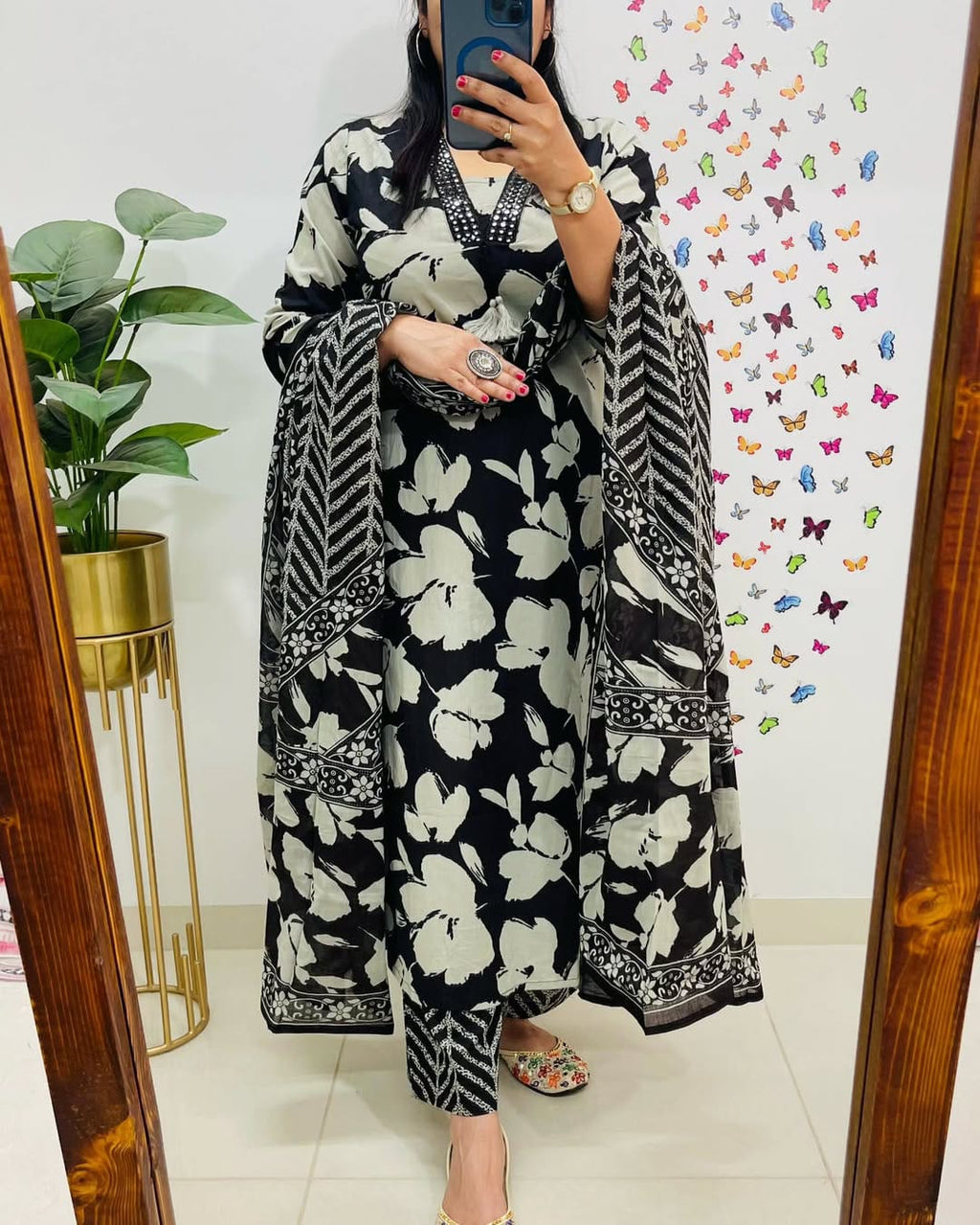 Pure Cotton Kurta and Pant With Dupatta