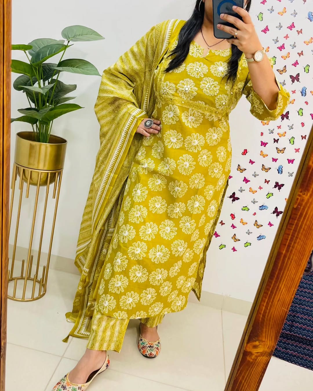 Beautiful pure Cotton Kurta and Pant With Dupatta