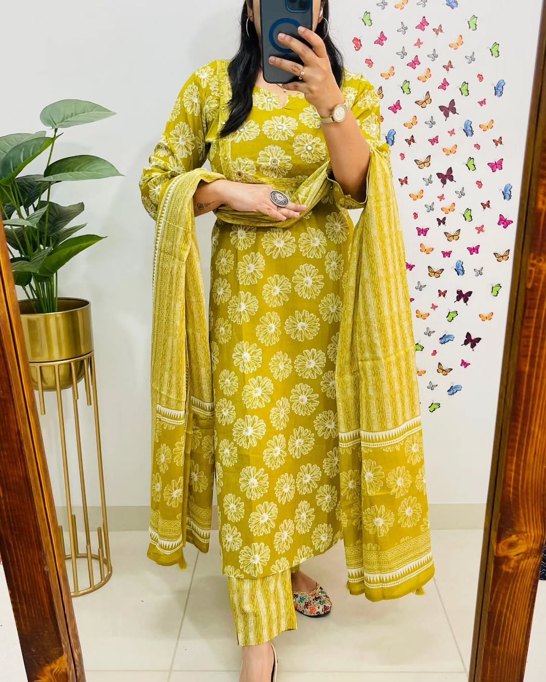 Beautiful pure Cotton Kurta and Pant With Dupatta