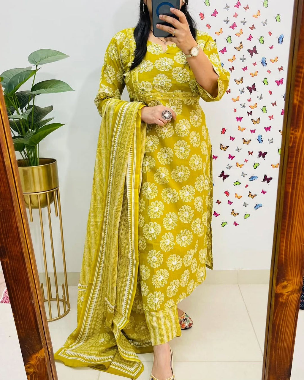 Beautiful pure Cotton Kurta and Pant With Dupatta