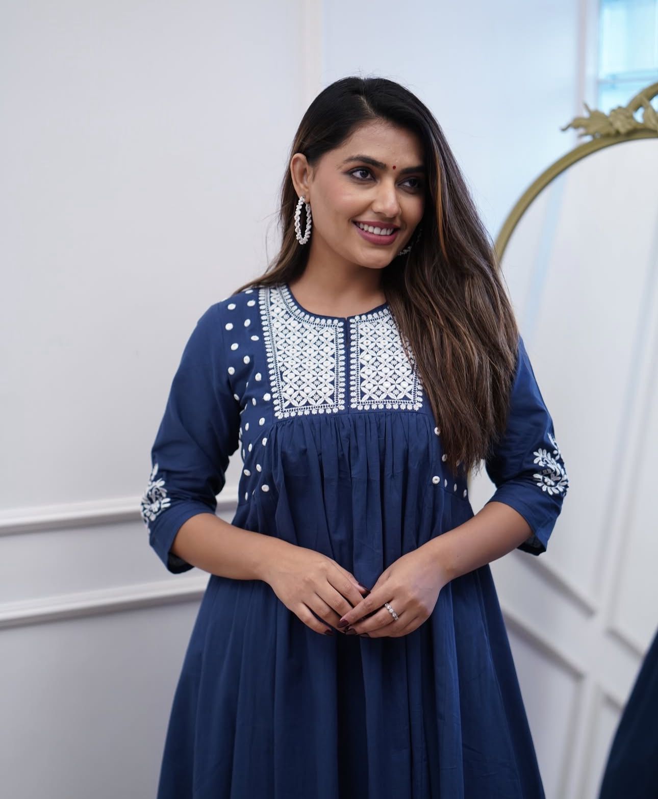 Beautiful Blue Pure Cotton Kurta and Pant