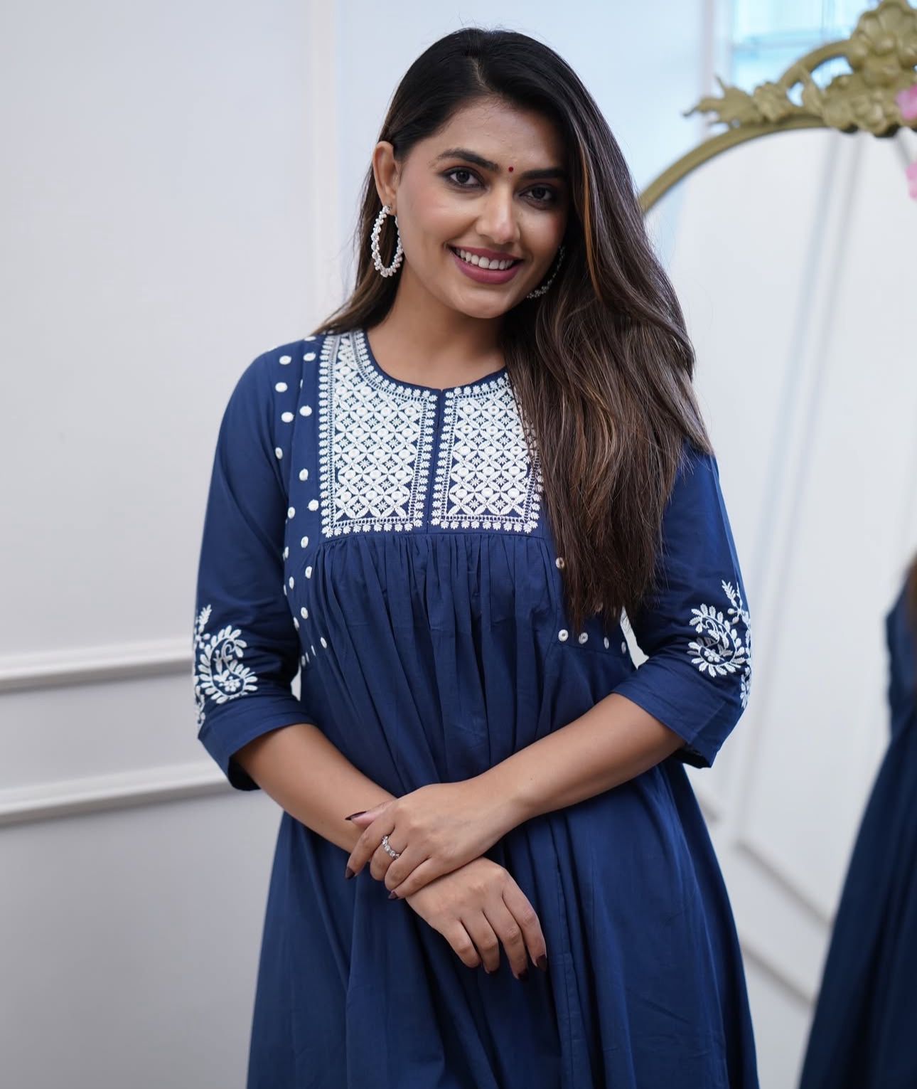 Beautiful Blue Pure Cotton Kurta and Pant