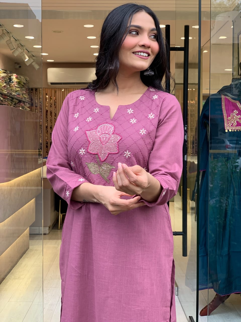 Premium Mulmul Cotton Kurt Set for Woemens