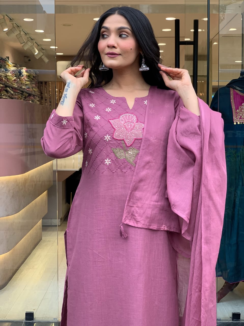 Premium Mulmul Cotton Kurt Set for Woemens