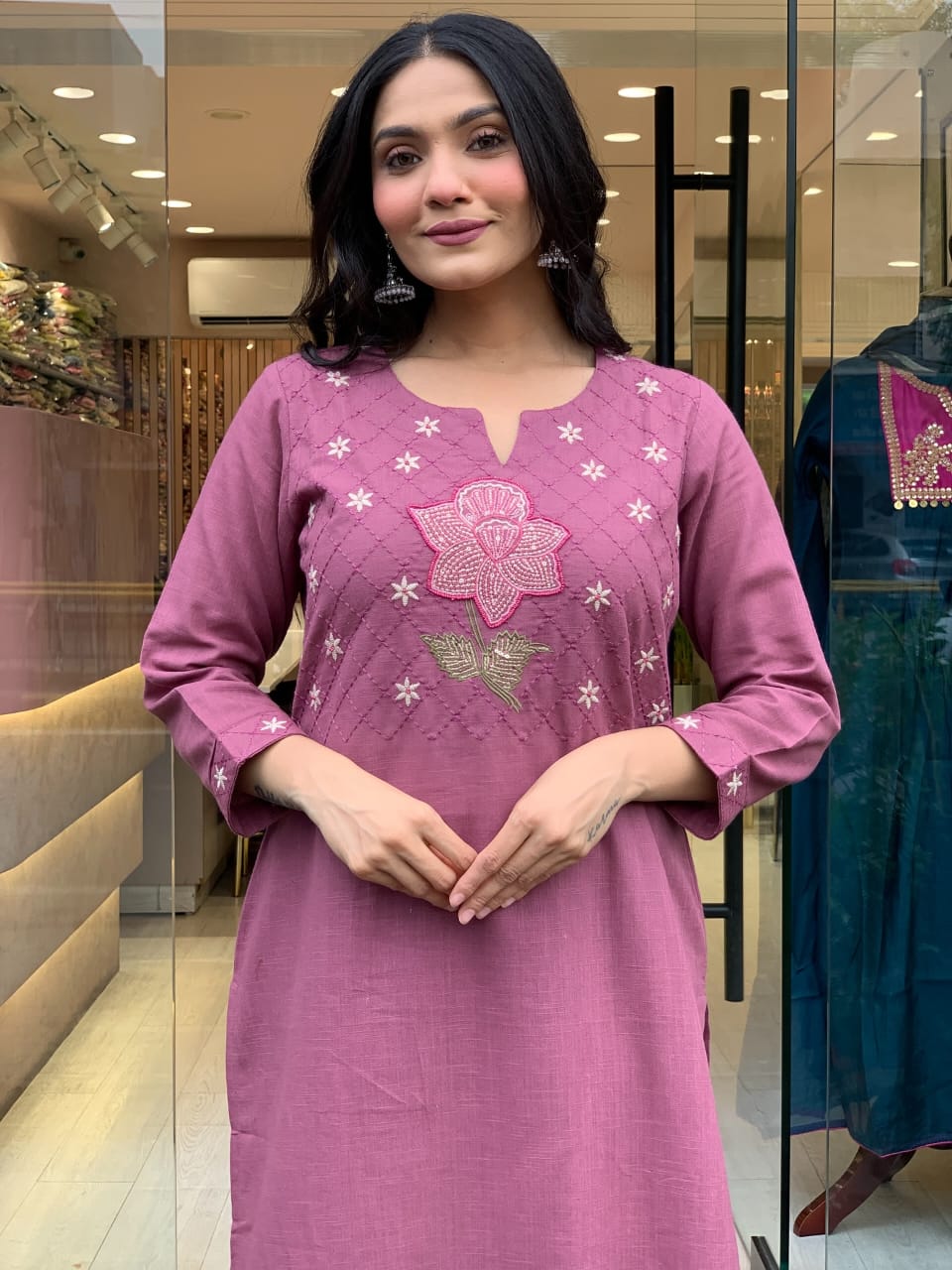 Premium Mulmul Cotton Kurt Set for Woemens