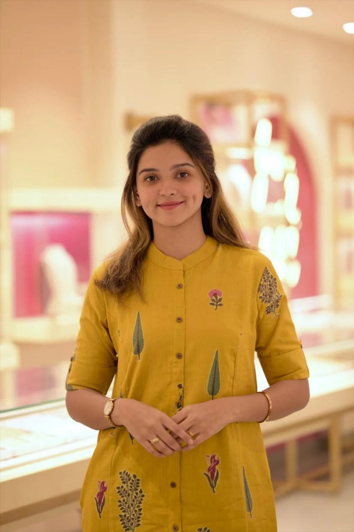 Womens Rayon Viscose Printed Kurta with Pant