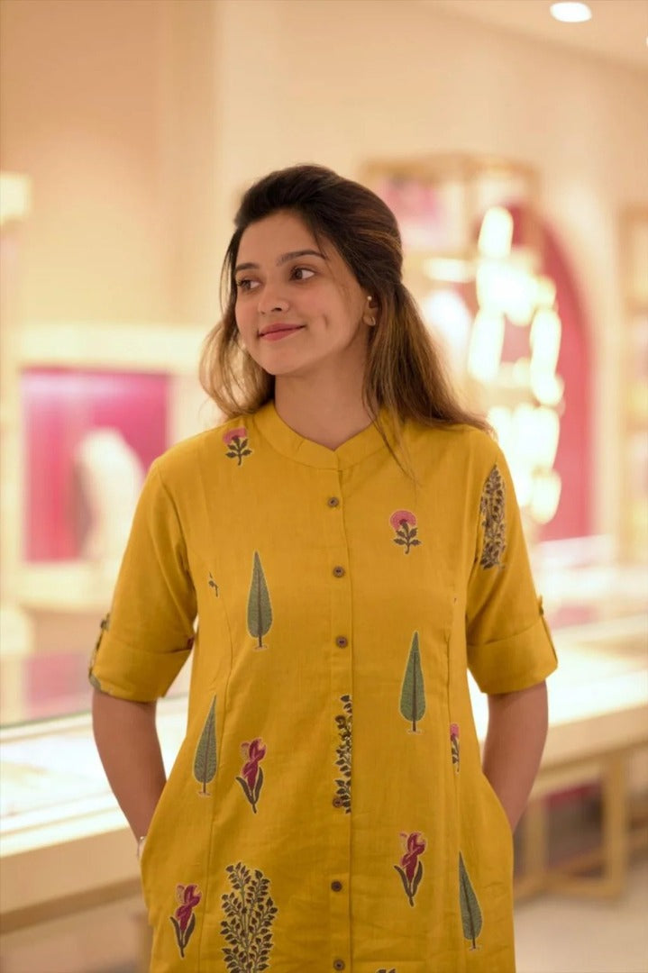 Womens Rayon Viscose Printed Kurta with Pant