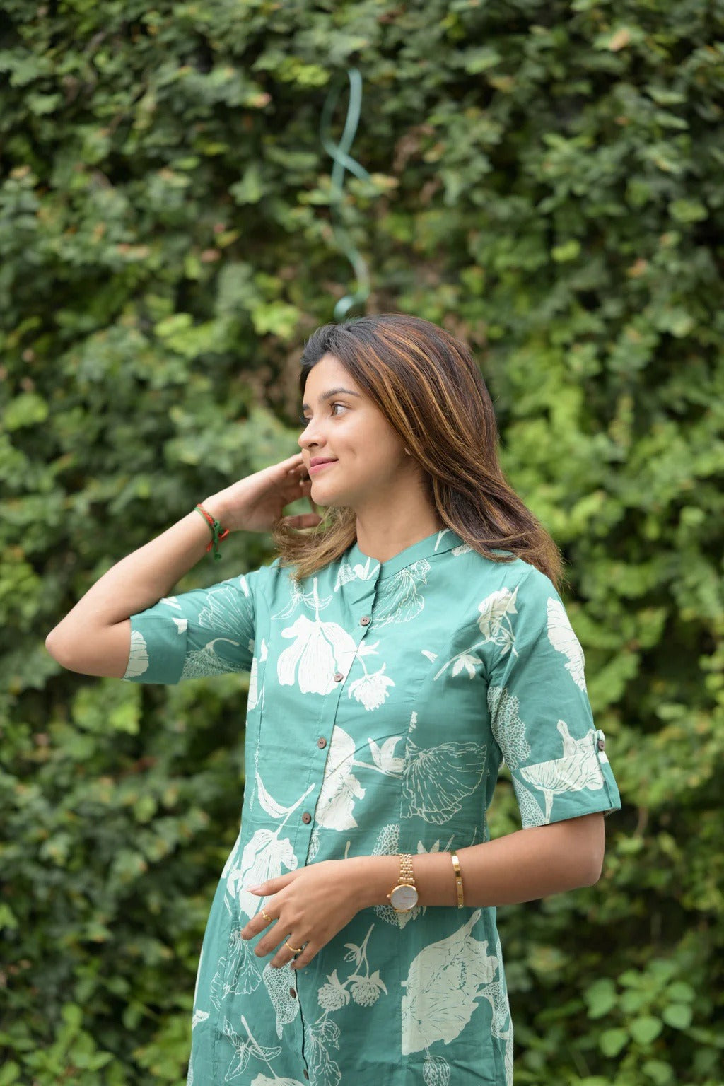 Printed to Perfection – Kurti Set in Soft Magic Cotton Fabric